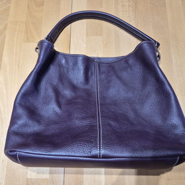Violet Leather Handbag