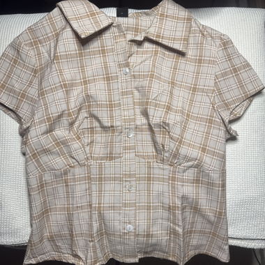 Camicia a maniche corte a quadri