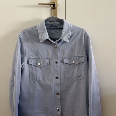 Hemdjacke Jeansstruktur