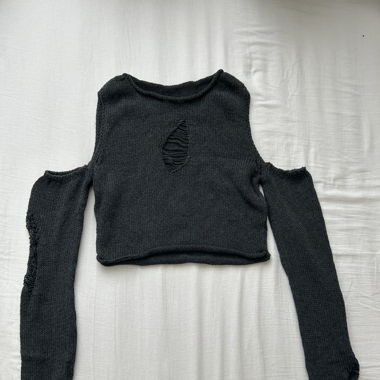 zerrissenes Crop Top