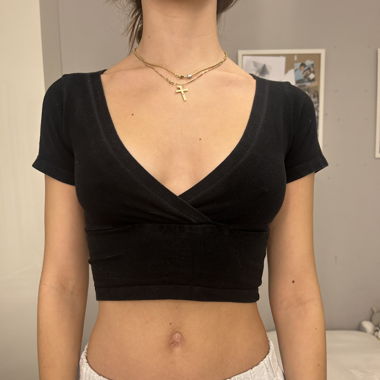 Brandy crop top black