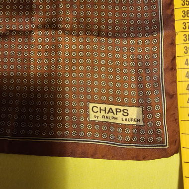 Chaps Brown Silk Scarf