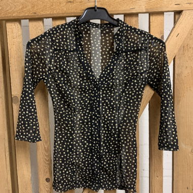 Bluse gepunktet blickundicht
