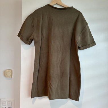 Zara Jerseykleid Khaki