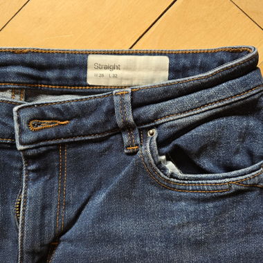 Jeans Straight W28 L32 bleu