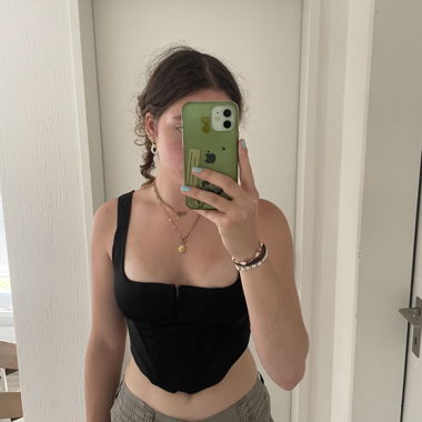Black corset shirt