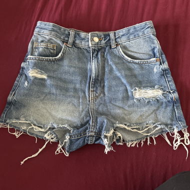Shorts en jeans style usé