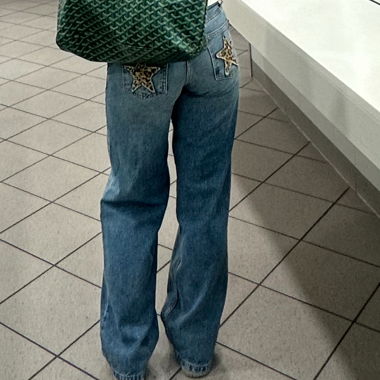Pantaloni Subdued a vita bassa