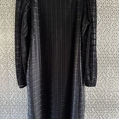 Black lined dress