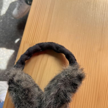 Black Faux Fur Ear Warmers