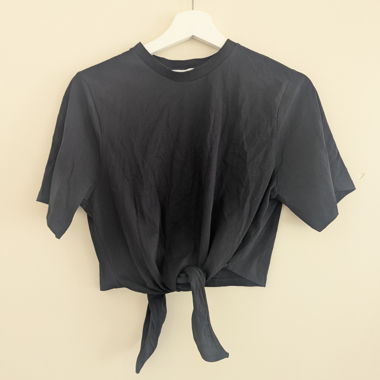 Edited Crop Shirt schwarz 