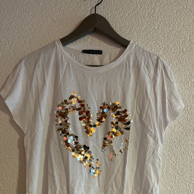 T shirt mit Pailletten 
