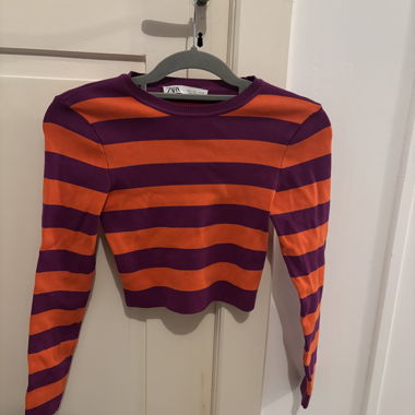 Crop top manica lunga