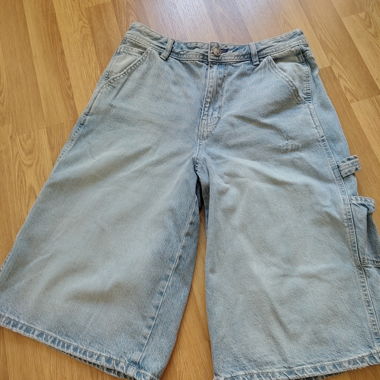 Stradivarius denim cargo shorts