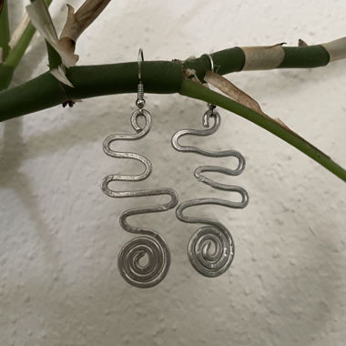 vintage ohrringe spirale