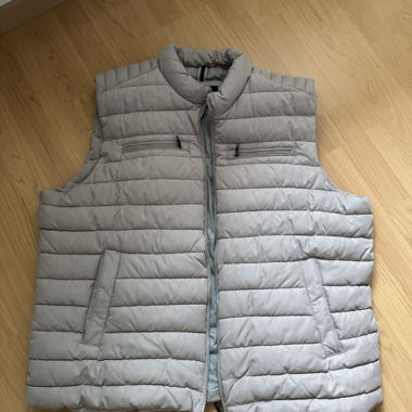 Grey Quilted Gilet 3XL