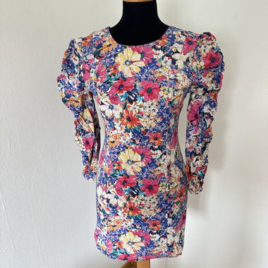 Zara Floral Mini Dress, Size M, Perfect for Spring