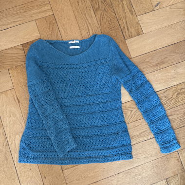 Teal türkis gehäkelter Pullover Esprit 2000er