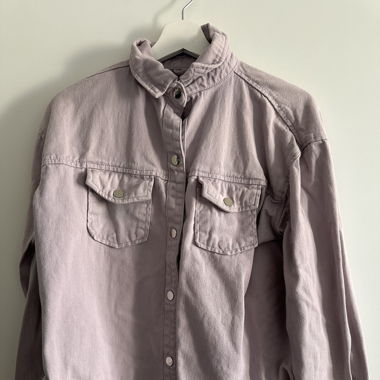 Jeansjacke Flieder