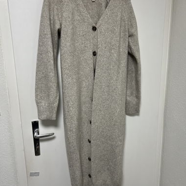 Cardigan long en maille H&M beige XS