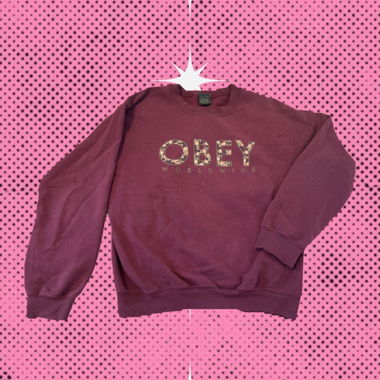 OBEY Sweatshirt Bordeaux