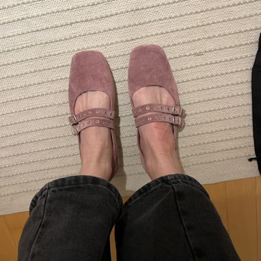 Ballerine en daim