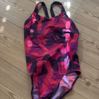 Adidas pink patterned swimsuit