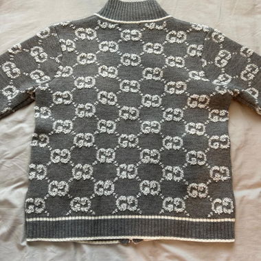 Veste en tricot Gucci grise