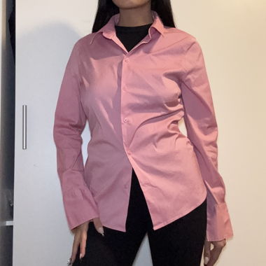 Chemise cintré HM rose 