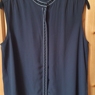 Black Sleeveless Blouse