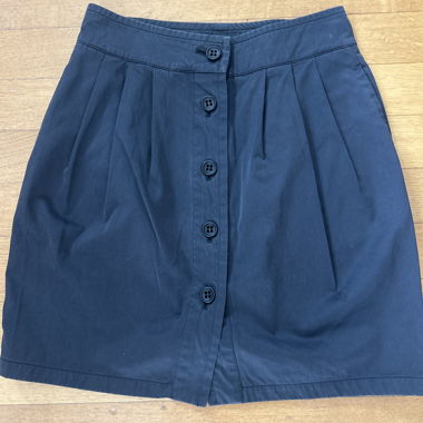 Gonna Thomas Burberry Blu con bottoni davanti