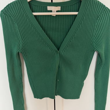 Cardigan Verde in Maglia