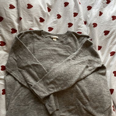 Gray Knitted sweater
