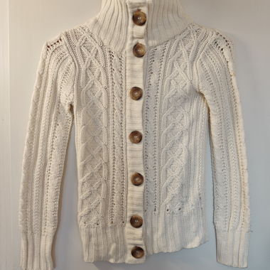 White Knit Cardigan