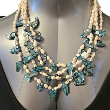 Summer Statement Necklace with Shells