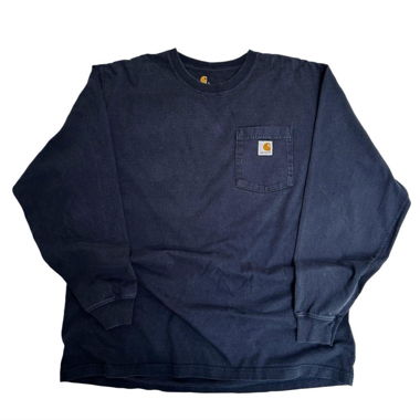 Carhartt Longsleeve Navy Gr. L Pocket Shirt