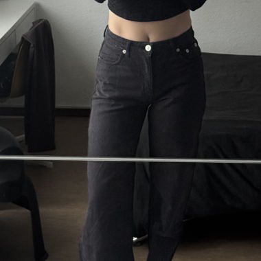 Jeans neri vita media Zara