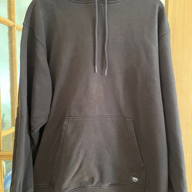Felpa con cappuccio Vans nera
