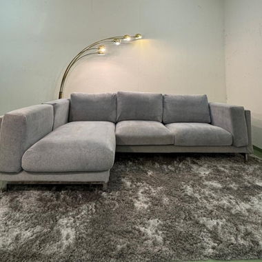 Corner sofa with fully removable covers
