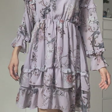 Lilac Floral Dress