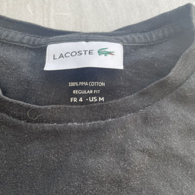 T-shirt Lacoste nero