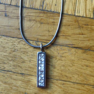Rectangular Pendant in Silver 925