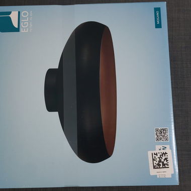 Eglo Mogano Plafonleuchte schwarz kupferfarben