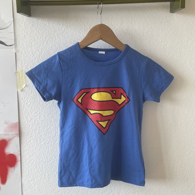 T‑shirt blu con logo Superman