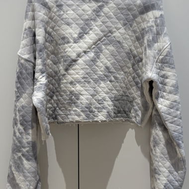 Pull court gris/blanc de Missguided