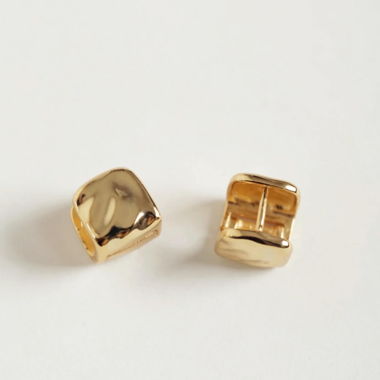 925 Sterling Silver, 18K Gold Plated  Earrings 