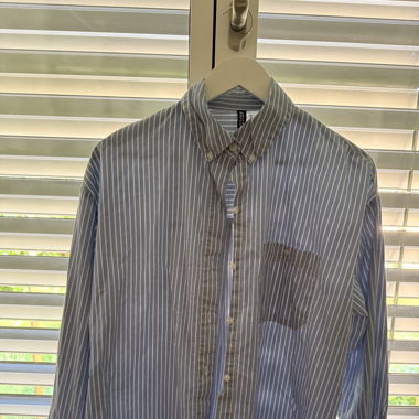 Blouse rayée bleu blanc
