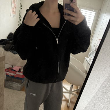 Heavyweight Black H&M Zip Up