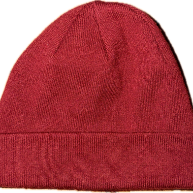 Bonnet en tricot rouge