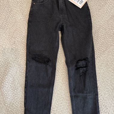 Jean mom noir taille haute Gr. 38